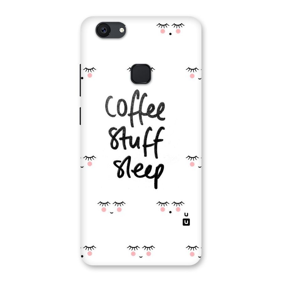 Coffee Stuff Sleep Back Case for Vivo V7 Plus