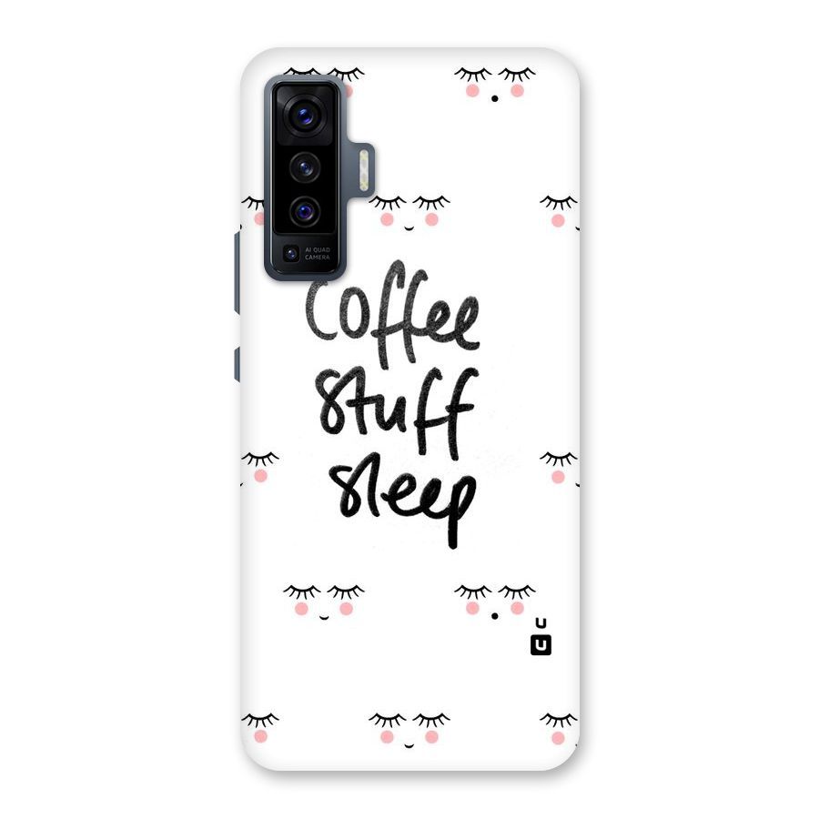 Coffee Stuff Sleep Back Case for Vivo X50
