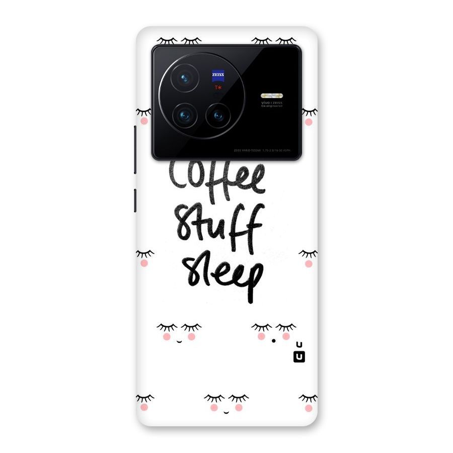 Coffee Stuff Sleep Back Case for Vivo X80