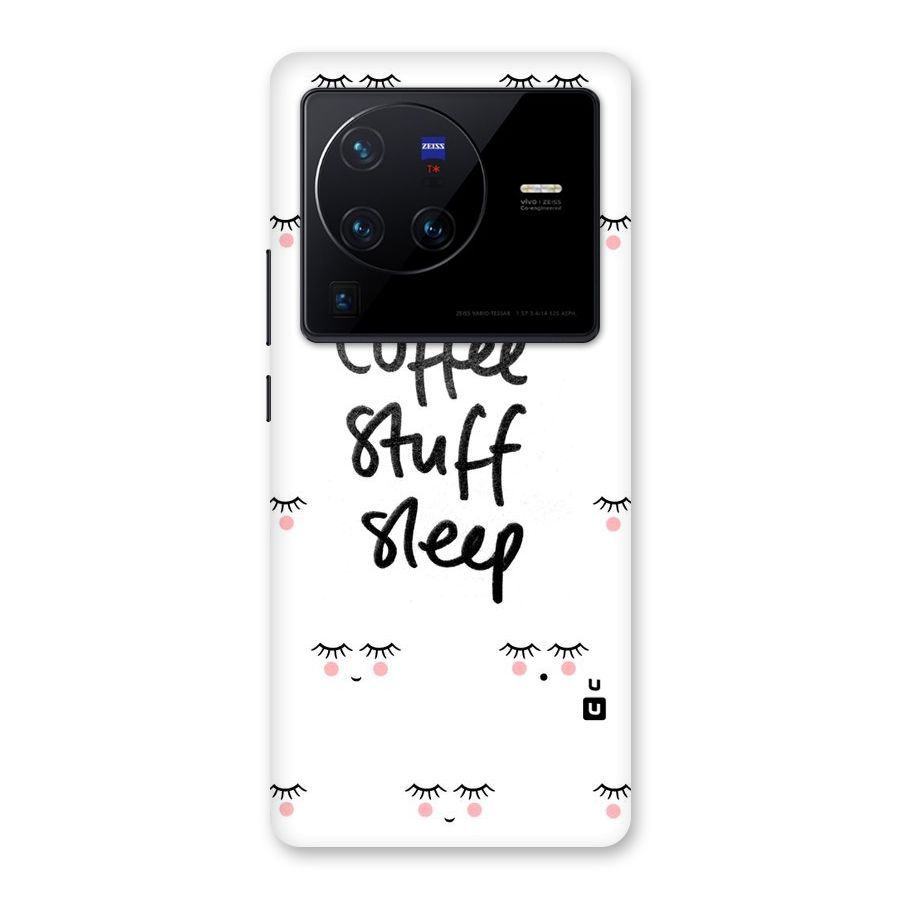 Coffee Stuff Sleep Back Case for Vivo X80 Pro