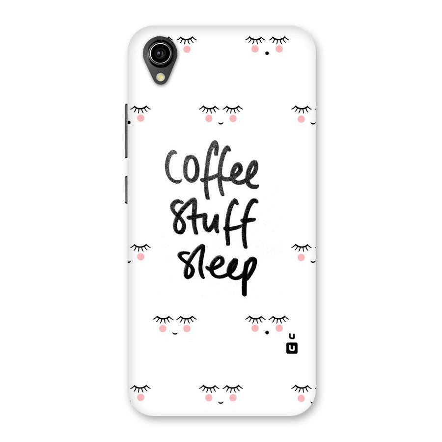 Coffee Stuff Sleep Back Case for Vivo Y90