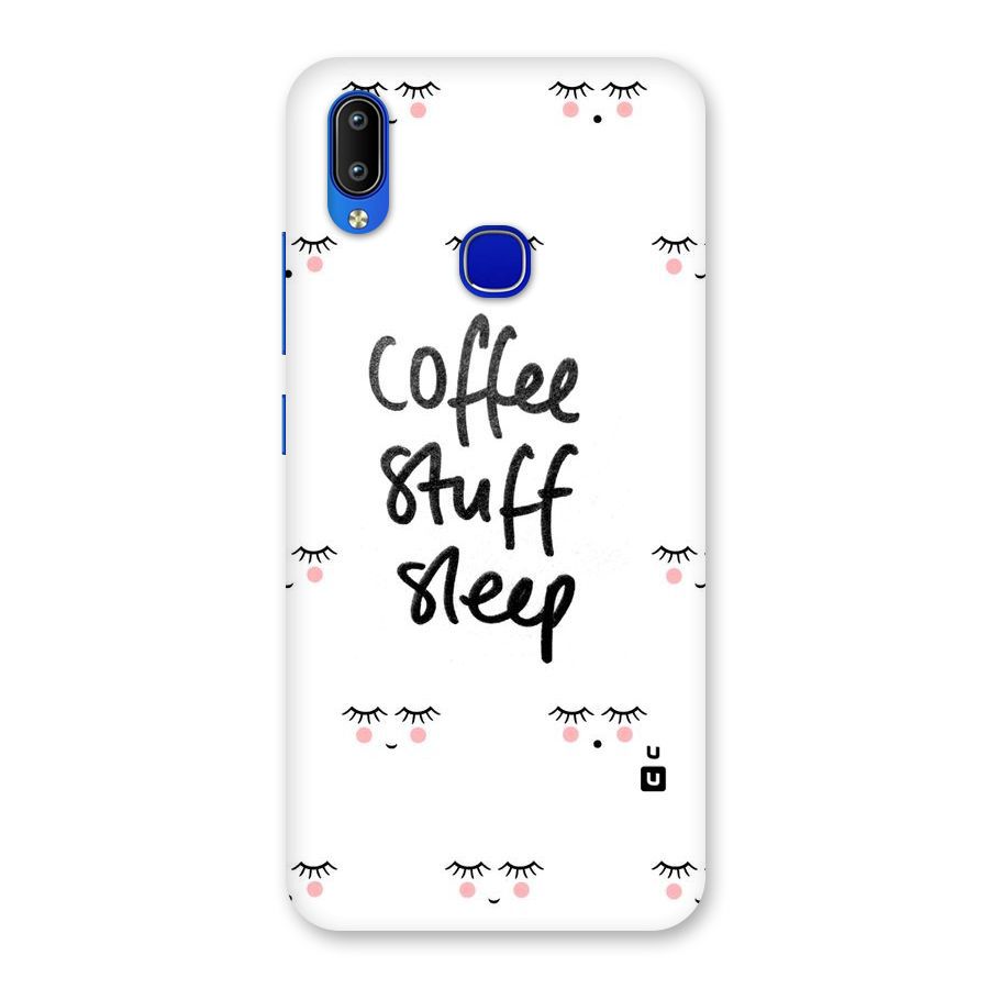 Coffee Stuff Sleep Back Case for Vivo Y91