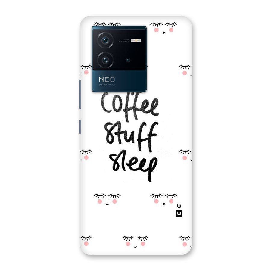 Coffee Stuff Sleep Back Case for Vivo iQOO Neo 6 5G
