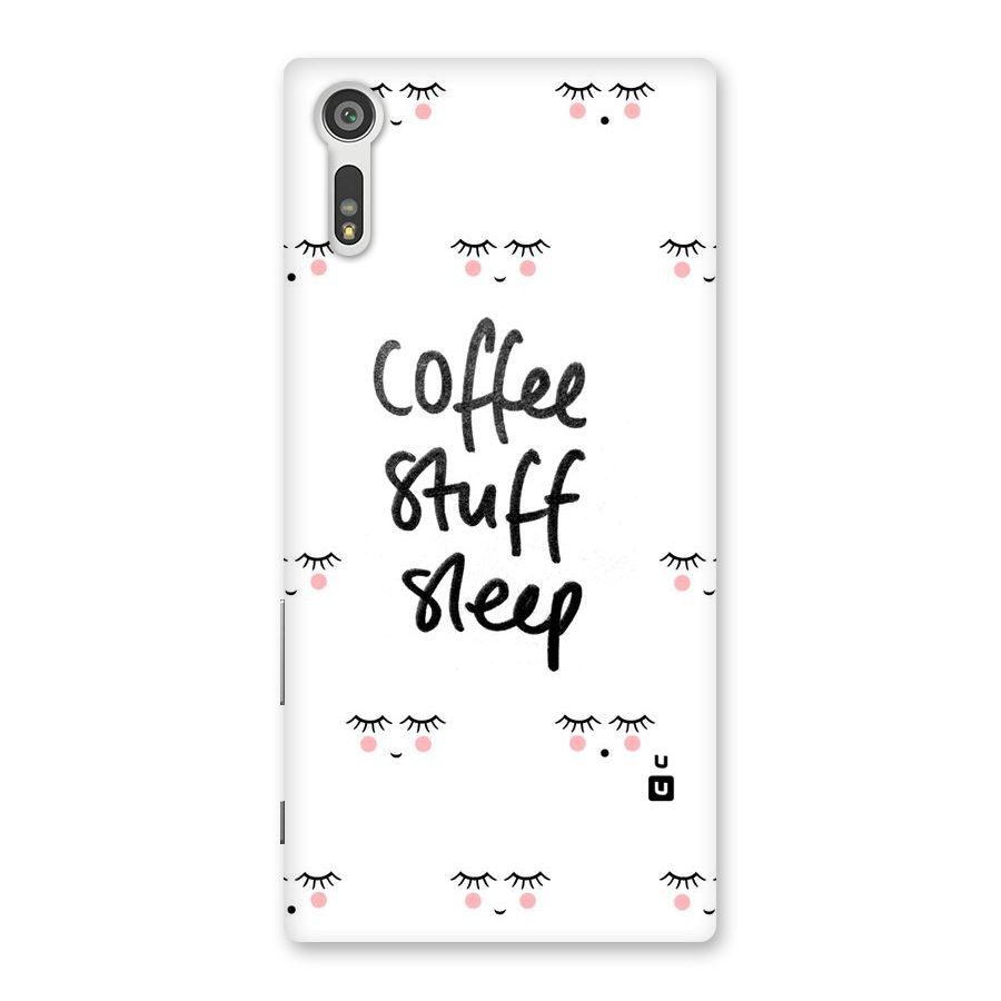 Coffee Stuff Sleep Back Case for Xperia XZ
