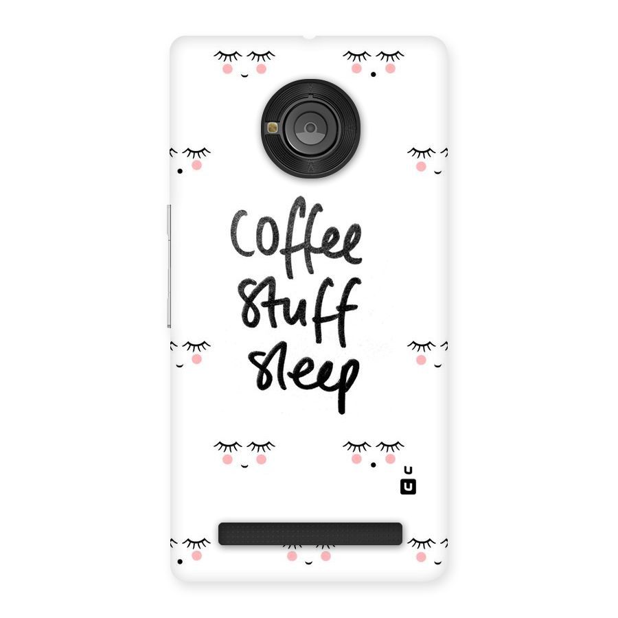 Coffee Stuff Sleep Back Case for Yu Yuphoria