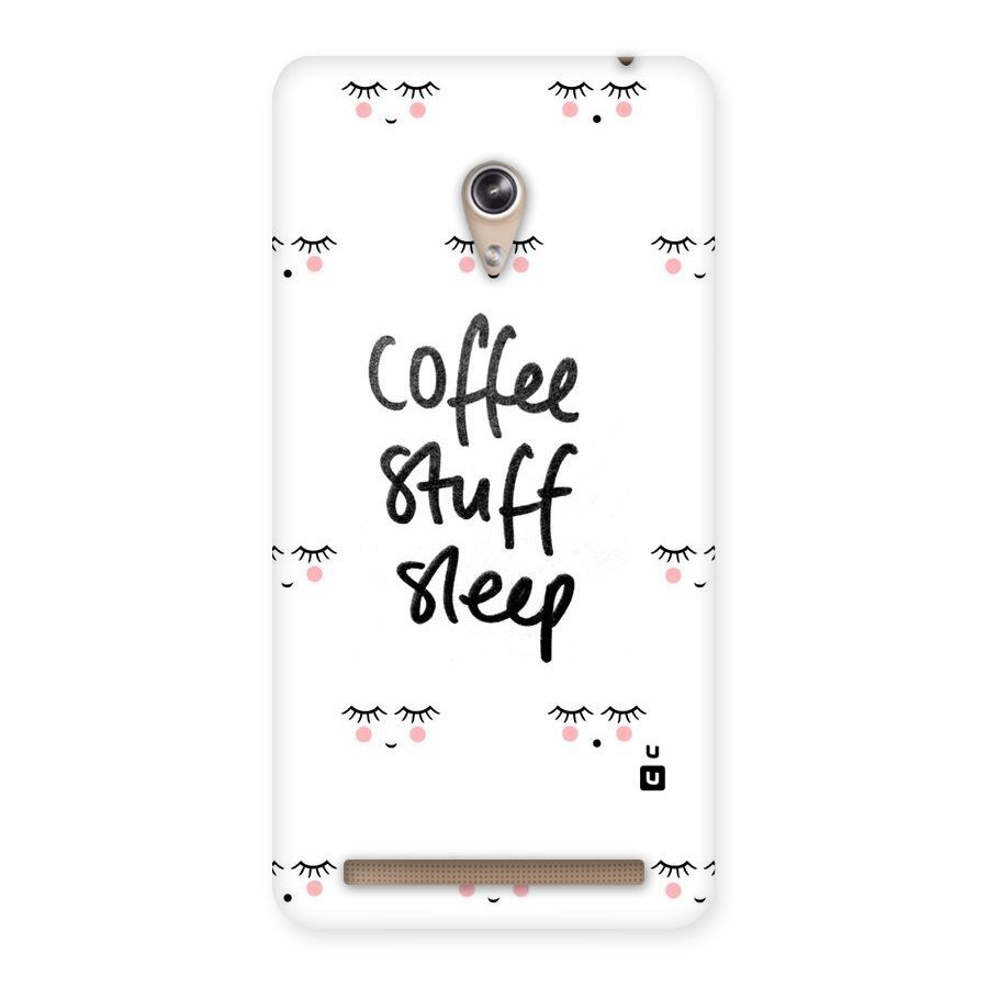 Coffee Stuff Sleep Back Case for Zenfone 6
