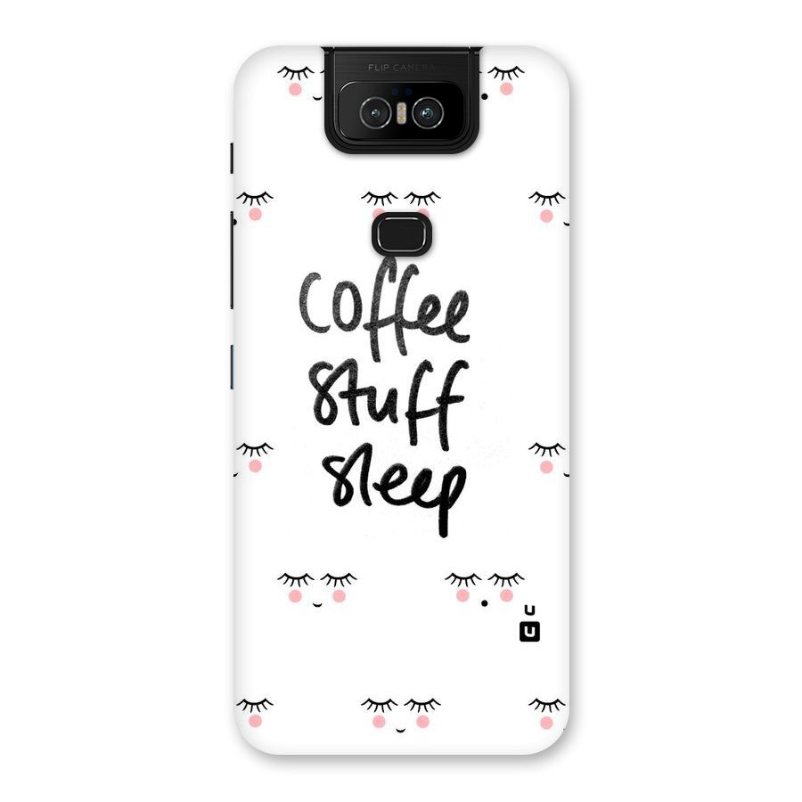 Coffee Stuff Sleep Back Case for Zenfone 6z
