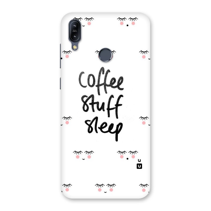Coffee Stuff Sleep Back Case for Zenfone Max M2
