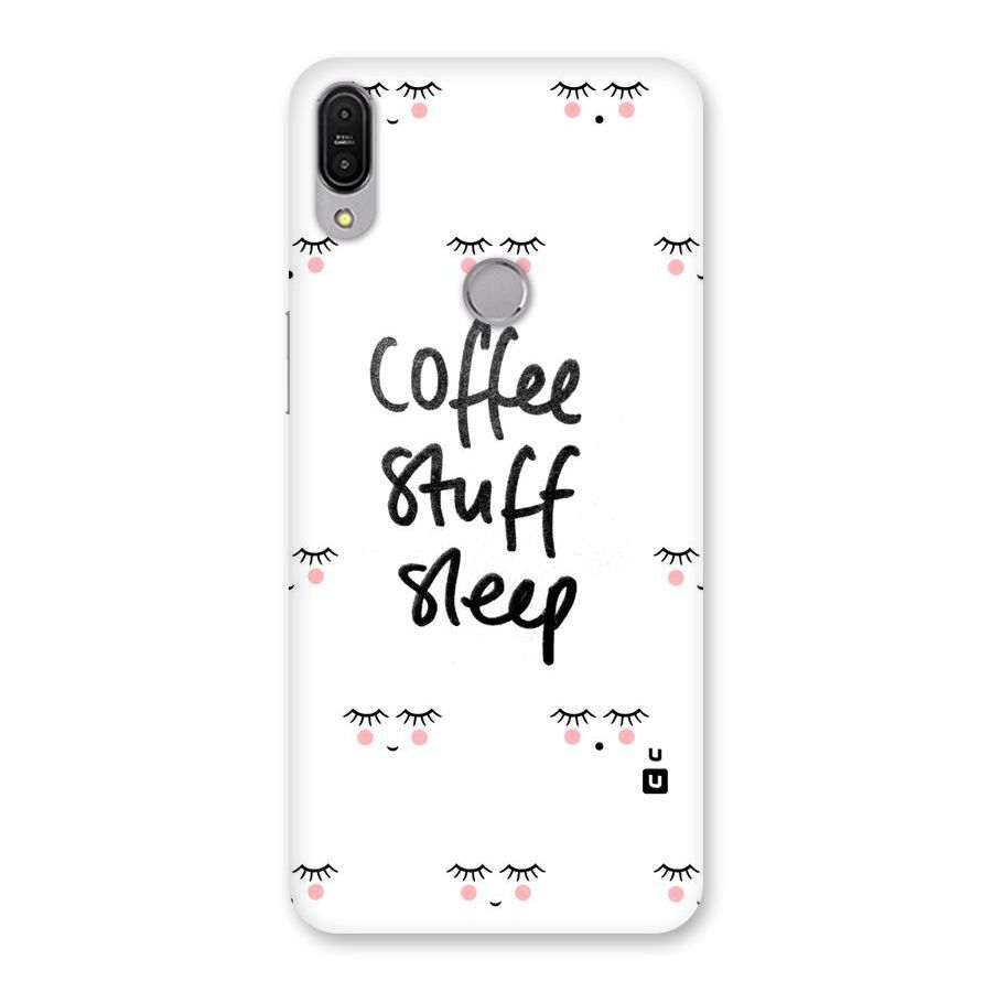 Coffee Stuff Sleep Back Case for Zenfone Max Pro M1