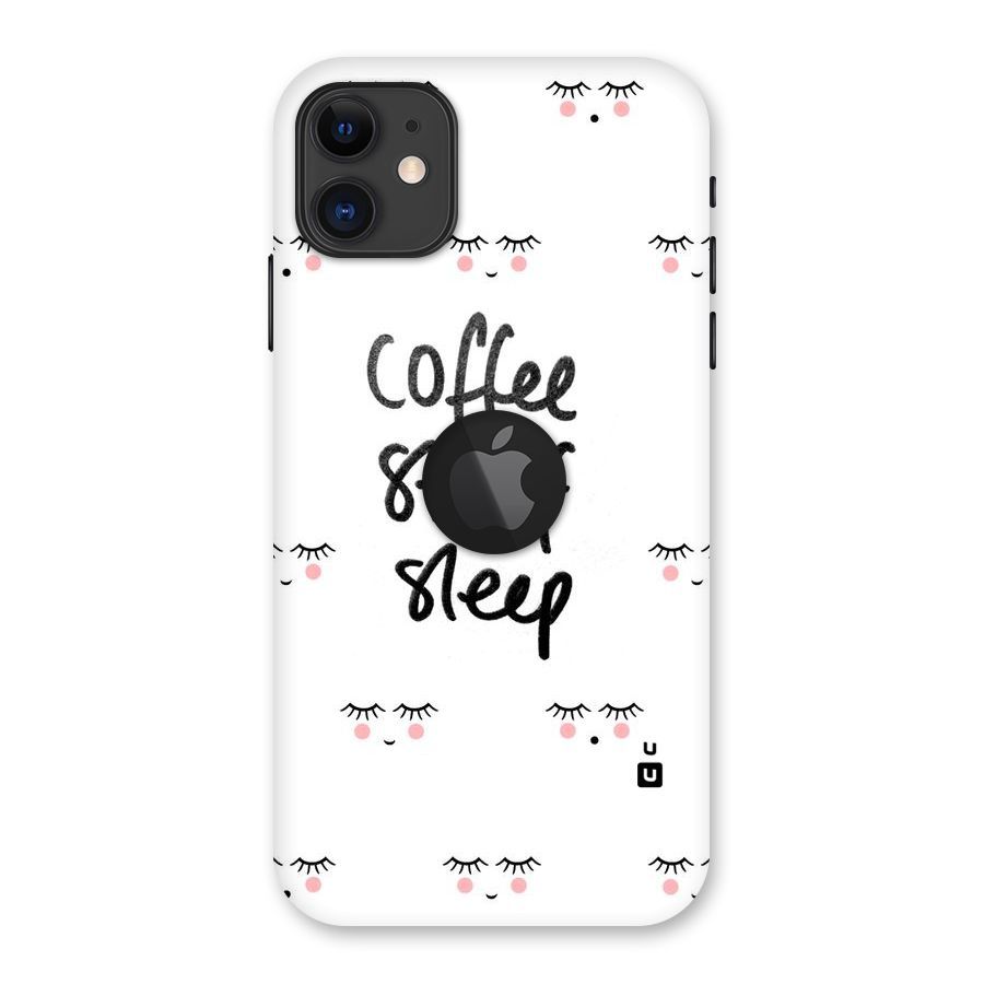 Coffee Stuff Sleep Back Case for iPhone 11 Logo Cut