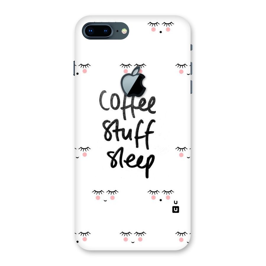 Coffee Stuff Sleep Back Case for iPhone 7 Plus Apple Cut