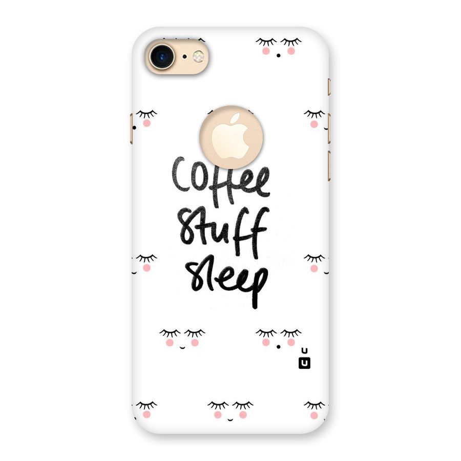 Coffee Stuff Sleep Back Case for iPhone 8 Logo Cut