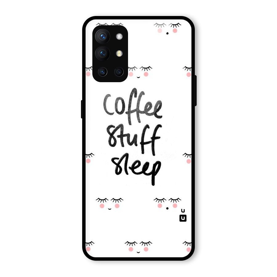 Coffee Stuff Sleep Glass Back Case for OnePlus 9R