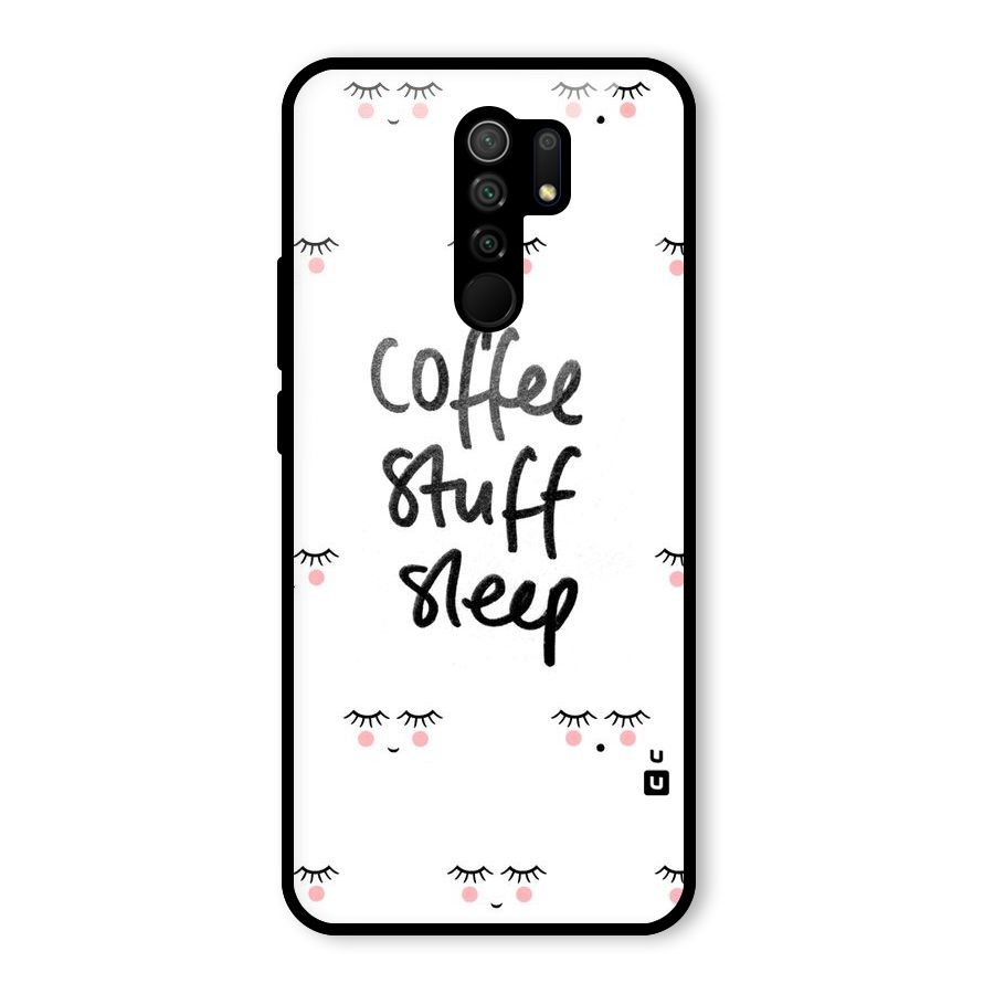 Coffee Stuff Sleep Glass Back Case for Poco M2