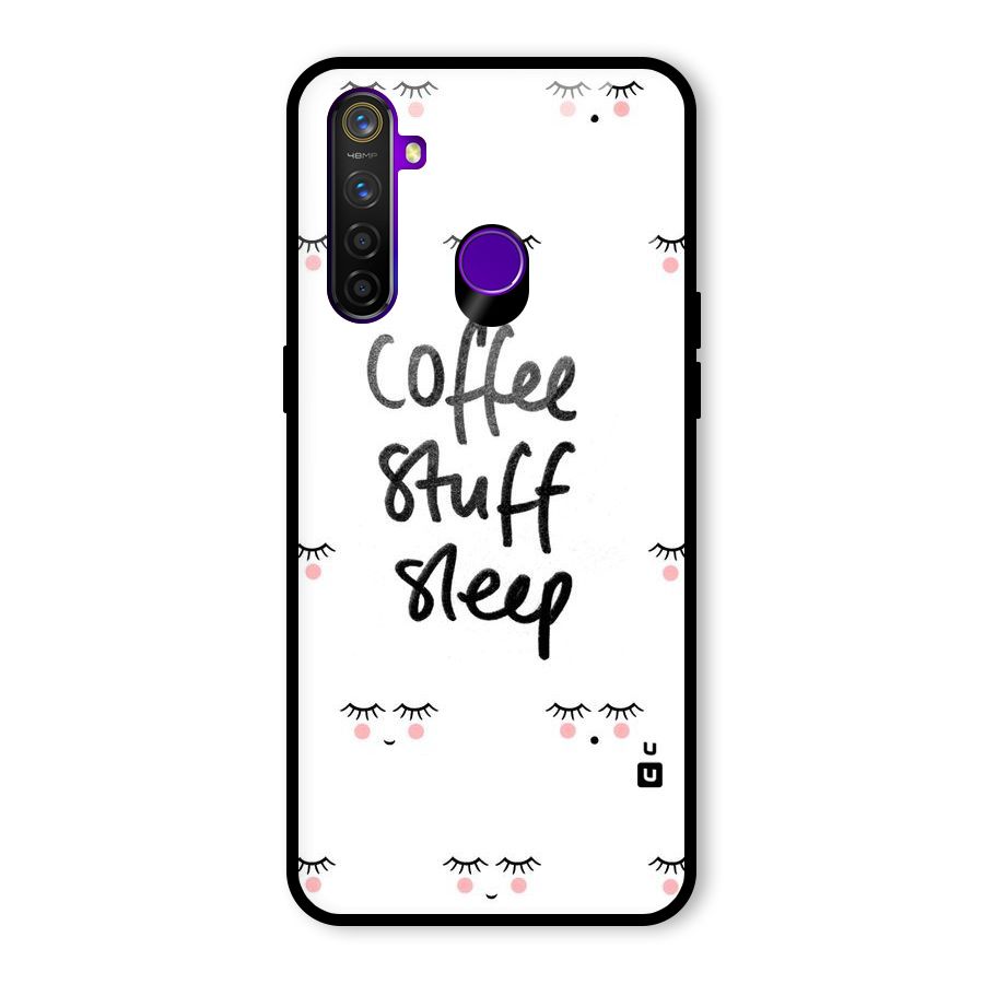 Coffee Stuff Sleep Glass Back Case for Realme 5 Pro