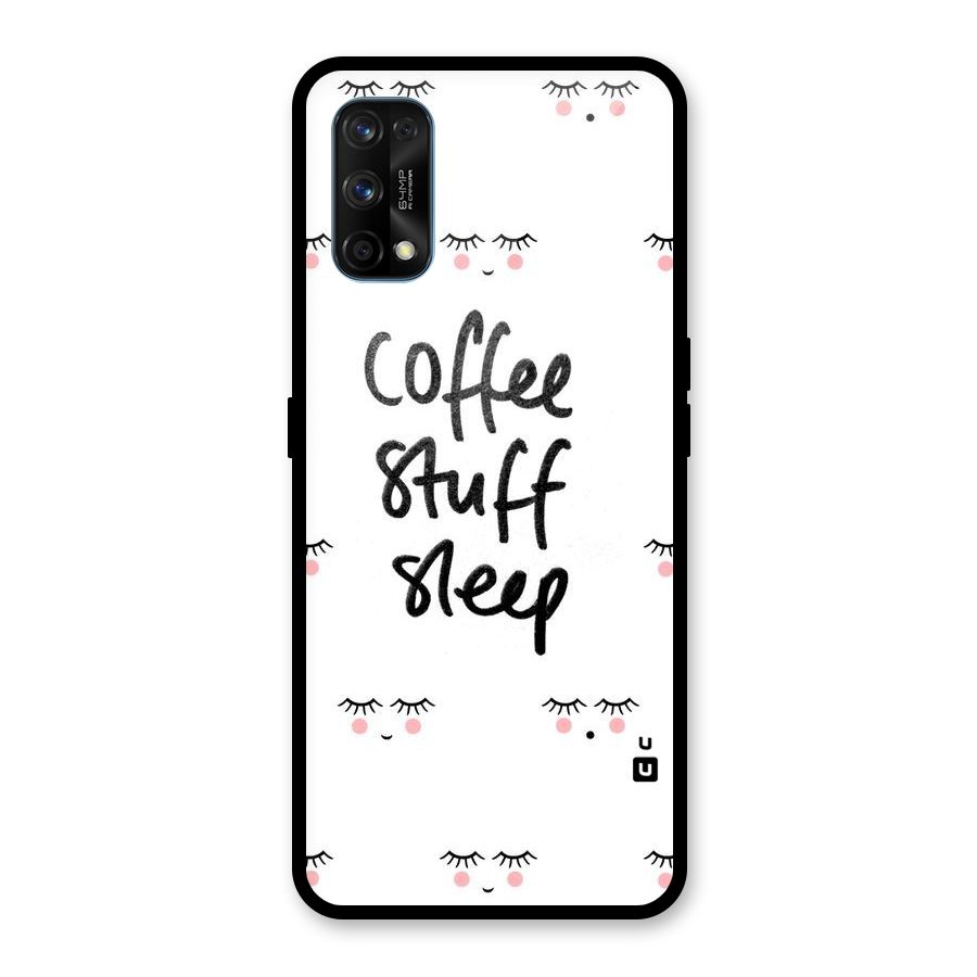 Coffee Stuff Sleep Glass Back Case for Realme 7 Pro