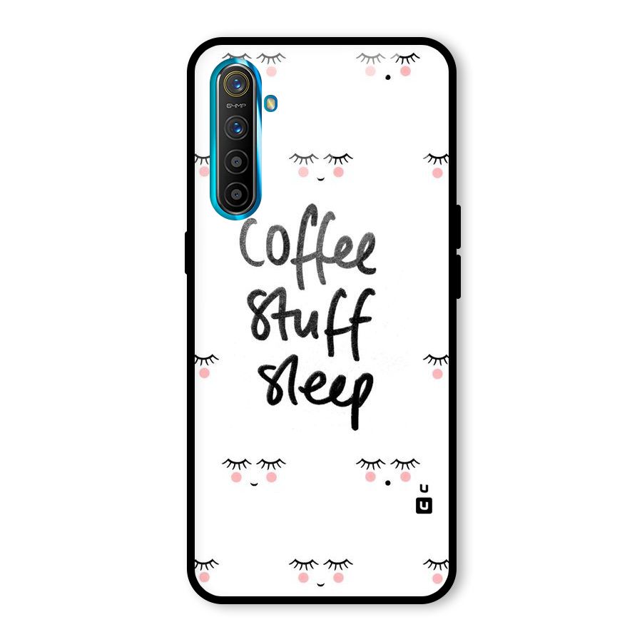 Coffee Stuff Sleep Glass Back Case for Realme X2