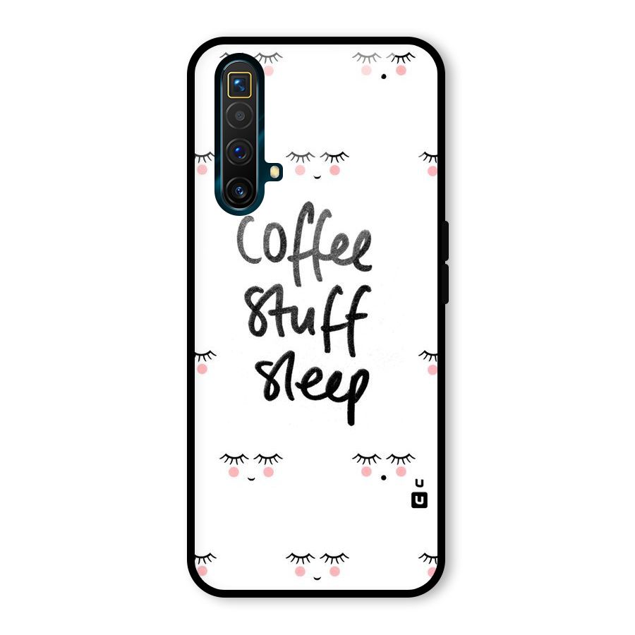 Coffee Stuff Sleep Glass Back Case for Realme X3