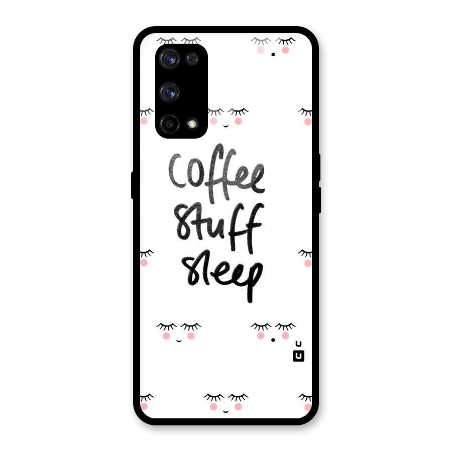 Coffee Stuff Sleep Glass Back Case for Realme X7 Pro