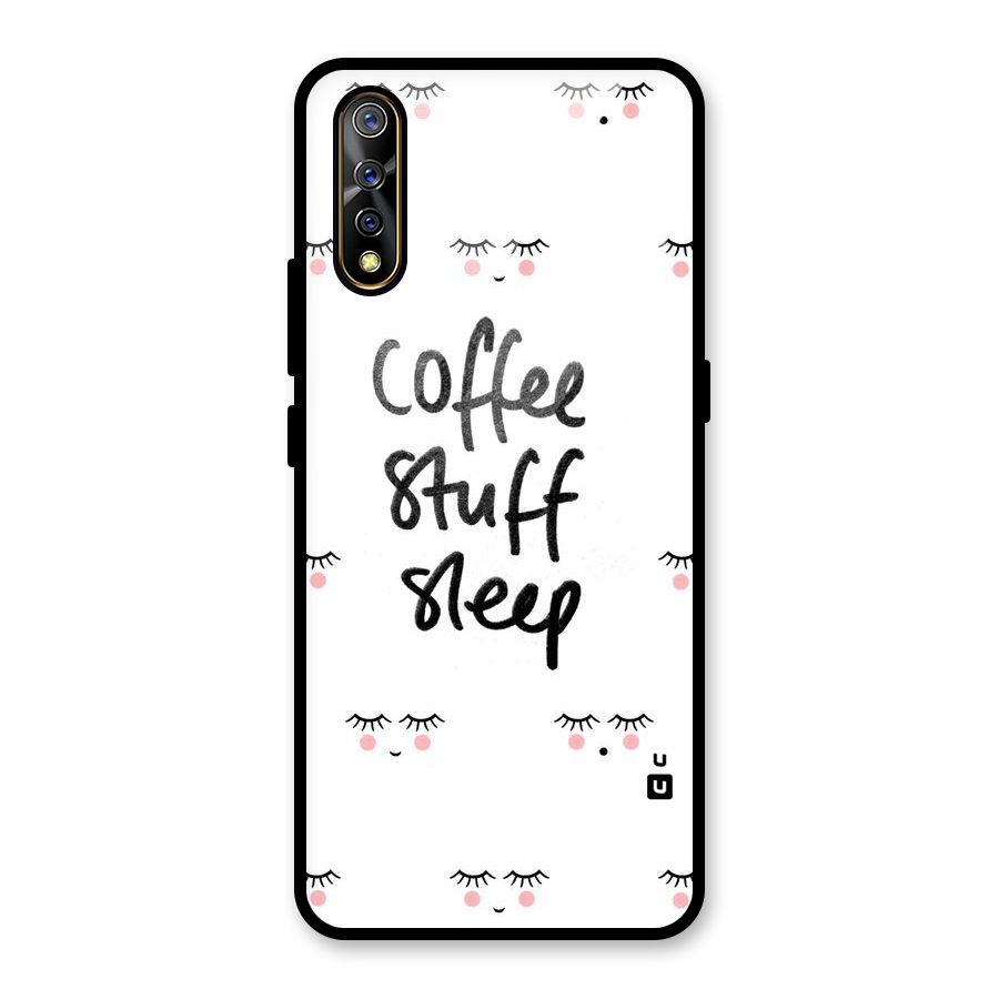 Coffee Stuff Sleep Glass Back Case for Vivo S1