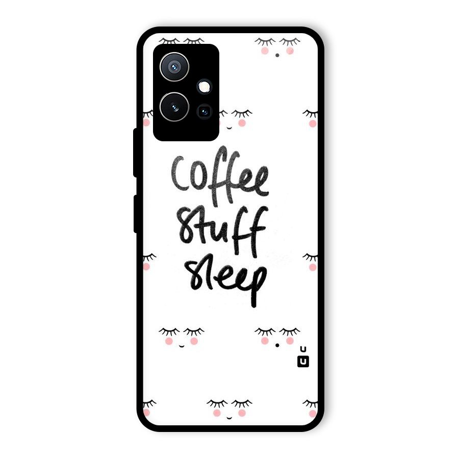 Coffee Stuff Sleep Glass Back Case for Vivo T1 5G
