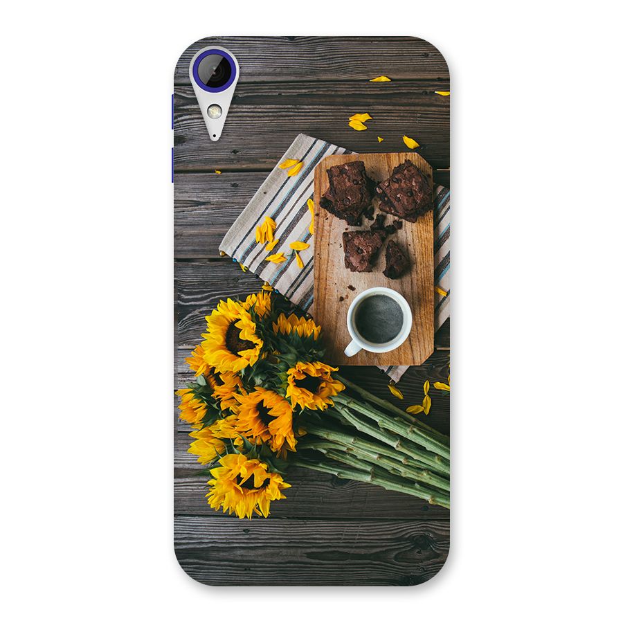 Coffee and Flowers Back Case for Desire 830