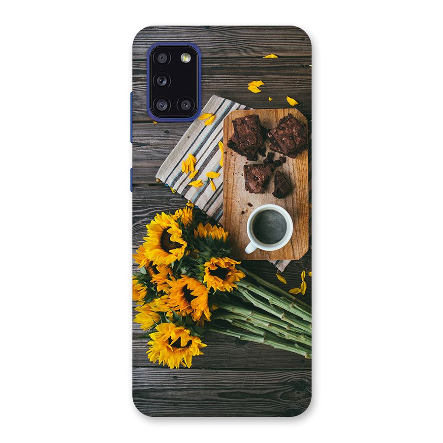 Coffee and Flowers Back Case for Galaxy A31