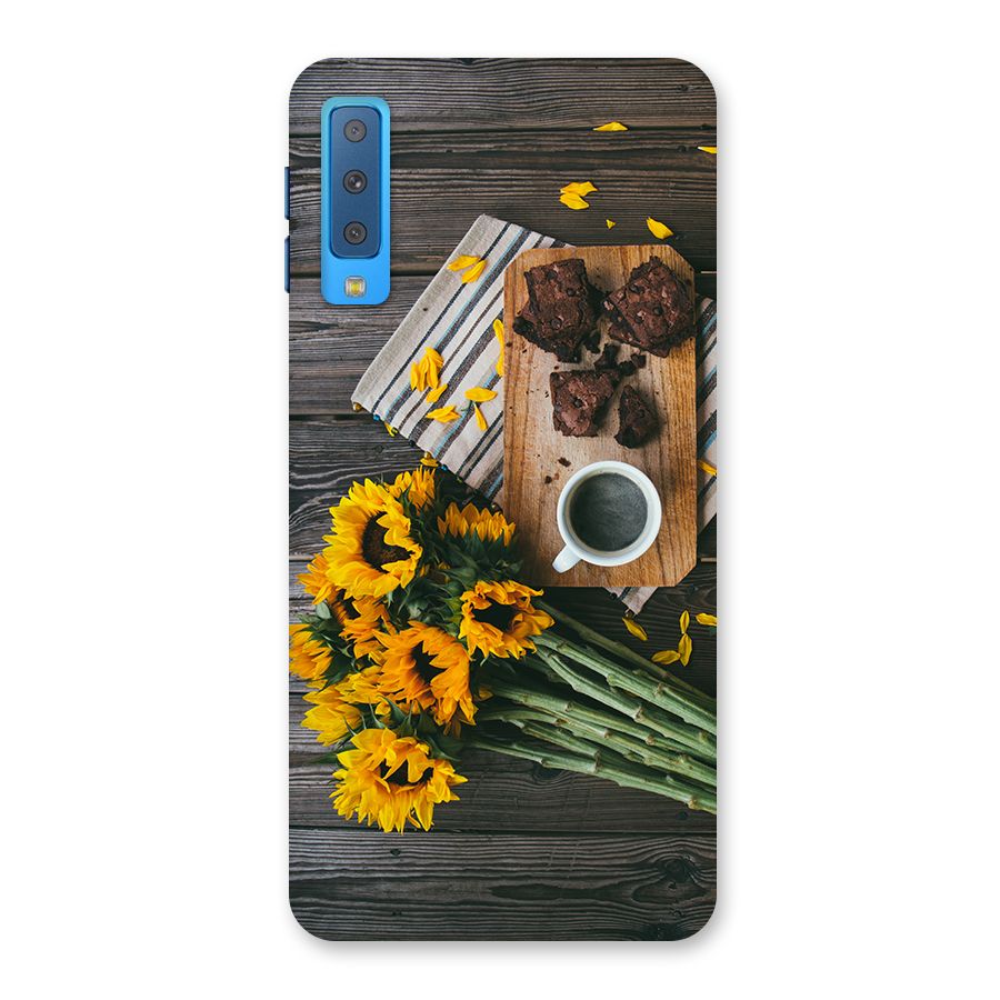 Coffee and Flowers Back Case for Galaxy A7 (2018)