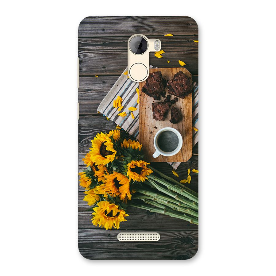 Coffee and Flowers Back Case for Gionee A1 LIte