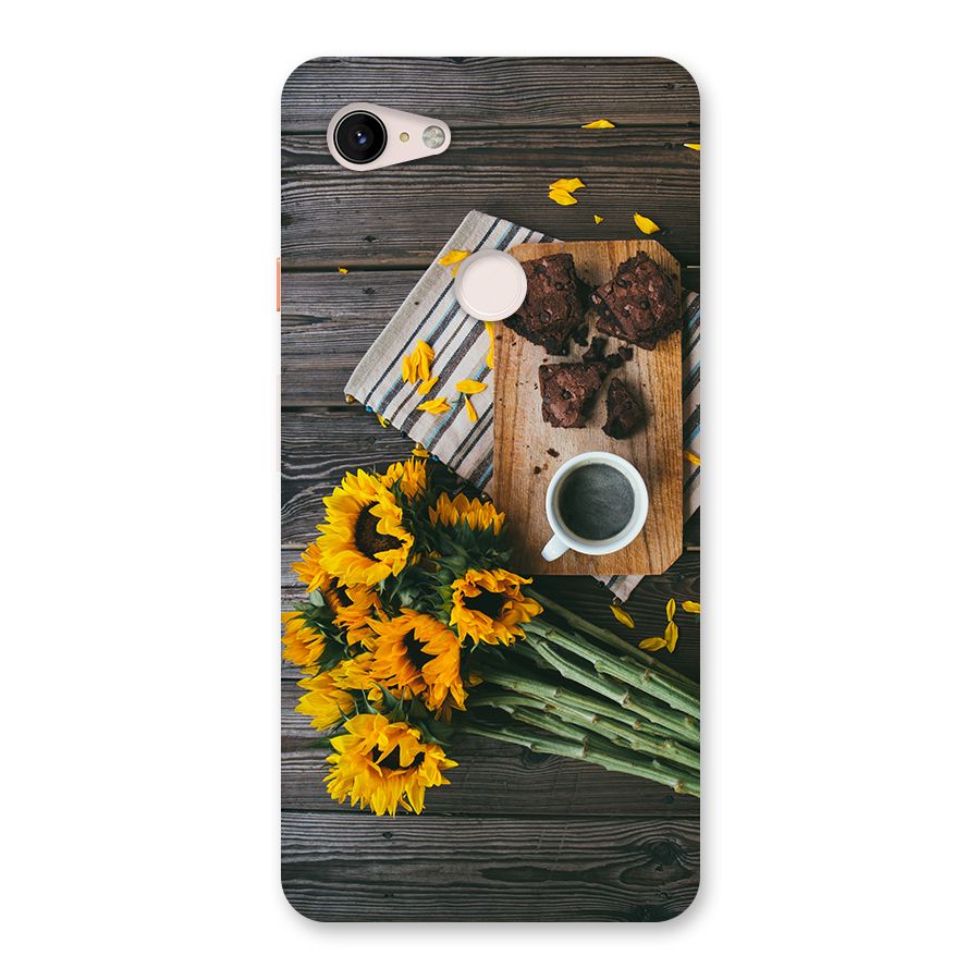 Coffee and Flowers Back Case for Google Pixel 3 XL