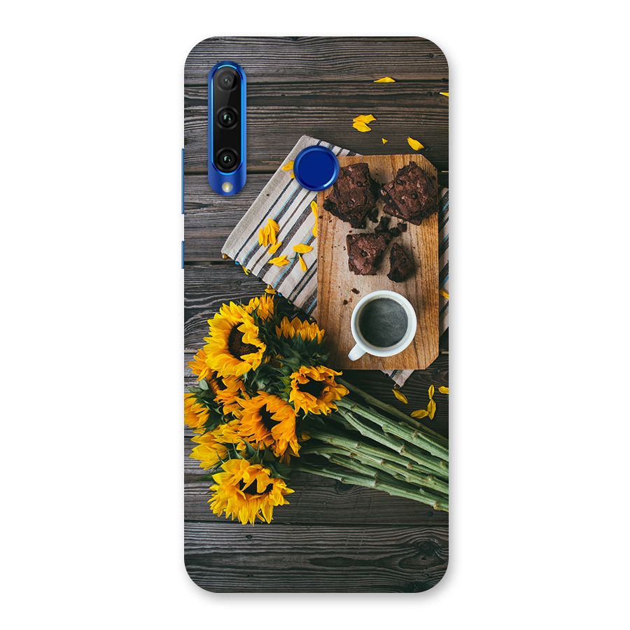 Coffee and Flowers Back Case for Honor 20i