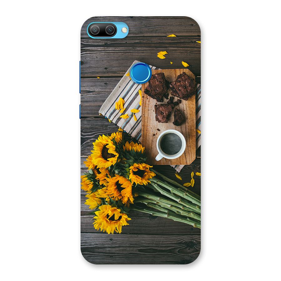 Coffee and Flowers Back Case for Honor 9N
