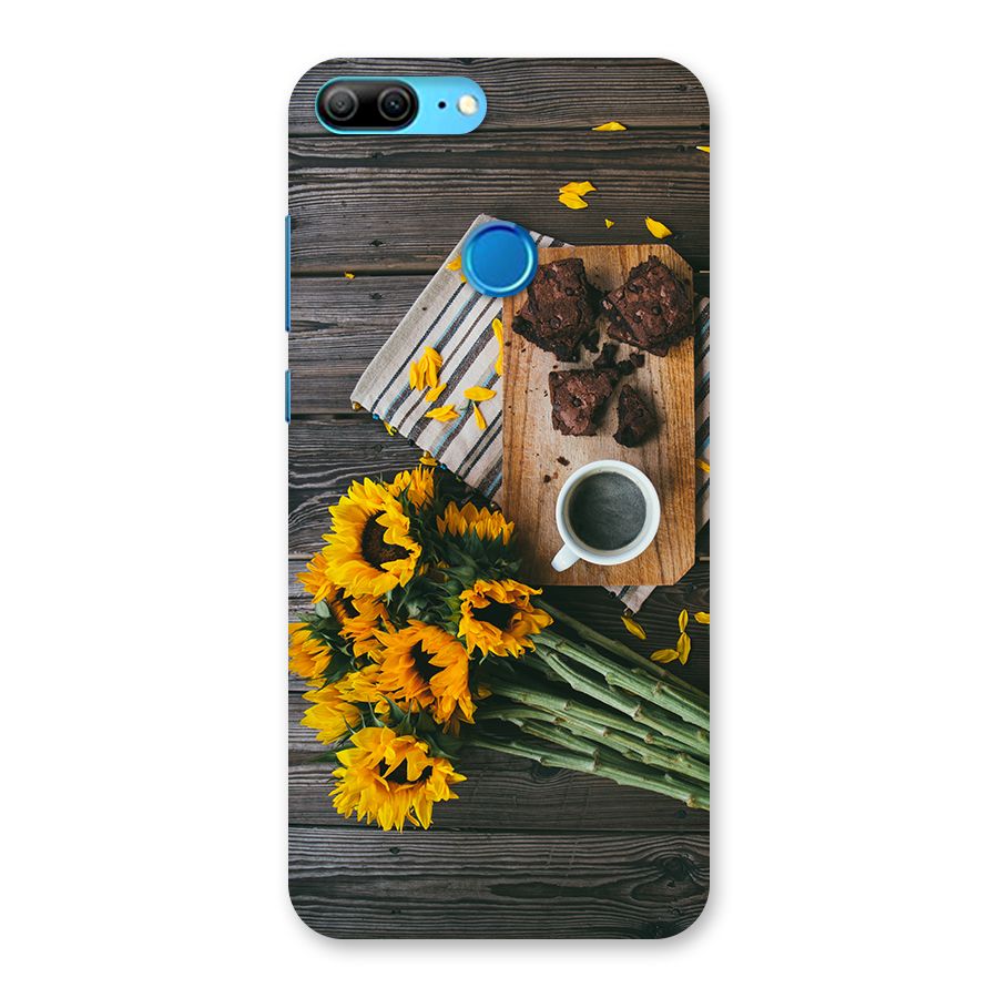 Coffee and Flowers Back Case for Honor 9 Lite