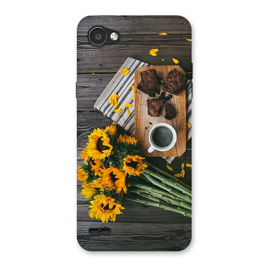 Coffee and Flowers Back Case for LG Q6