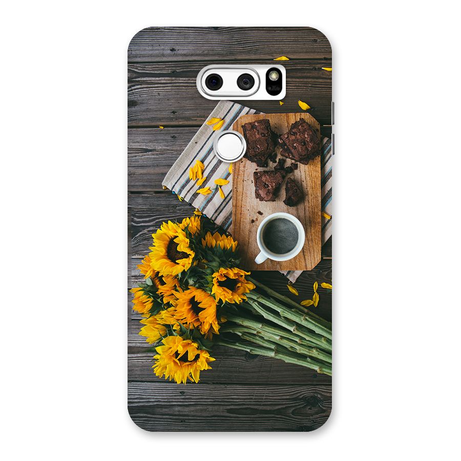 Coffee and Flowers Back Case for LG V30
