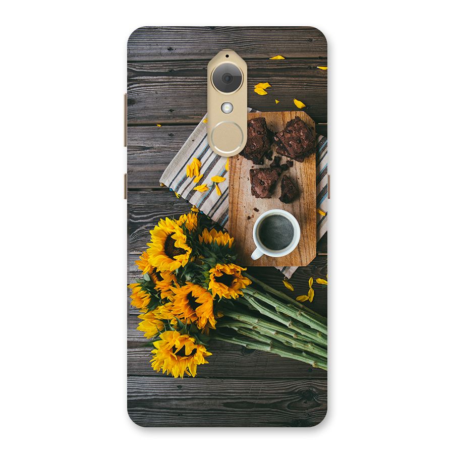 Coffee and Flowers Back Case for Lenovo K8