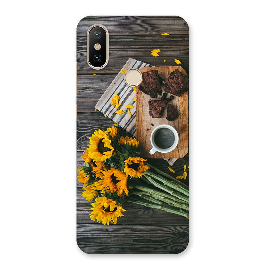 Coffee and Flowers Back Case for Mi A2
