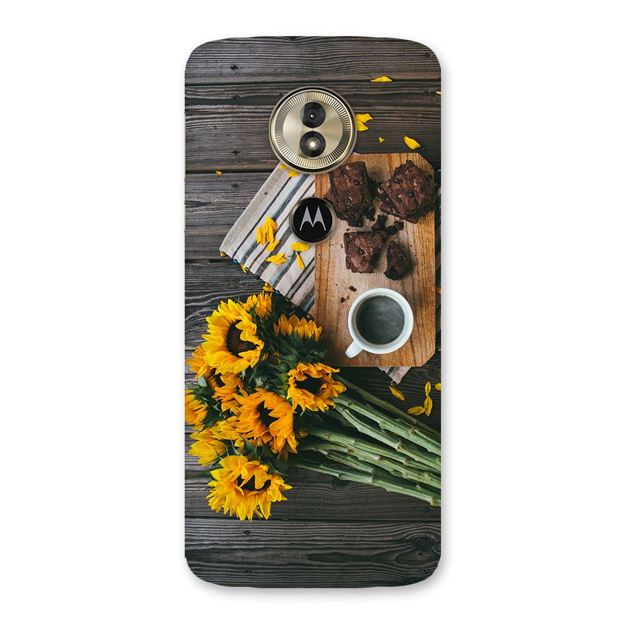 Coffee and Flowers Back Case for Moto G6 Play