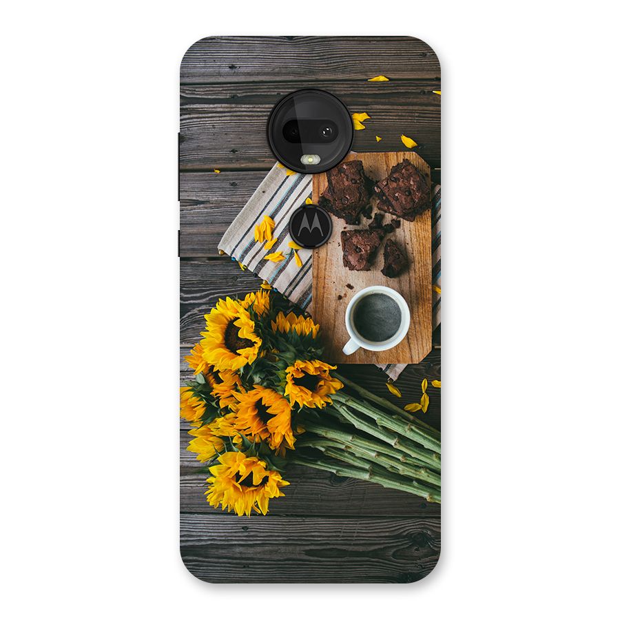 Coffee and Flowers Back Case for Moto G7