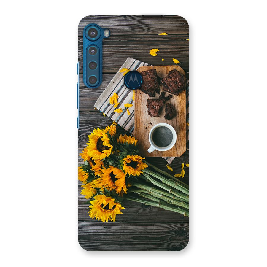 Coffee and Flowers Back Case for Motorola One Fusion Plus