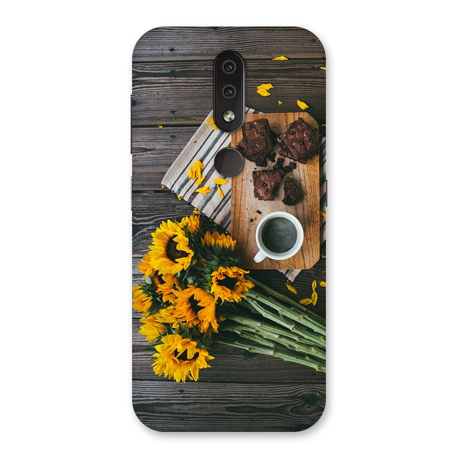 Coffee and Flowers Back Case for Nokia 4.2