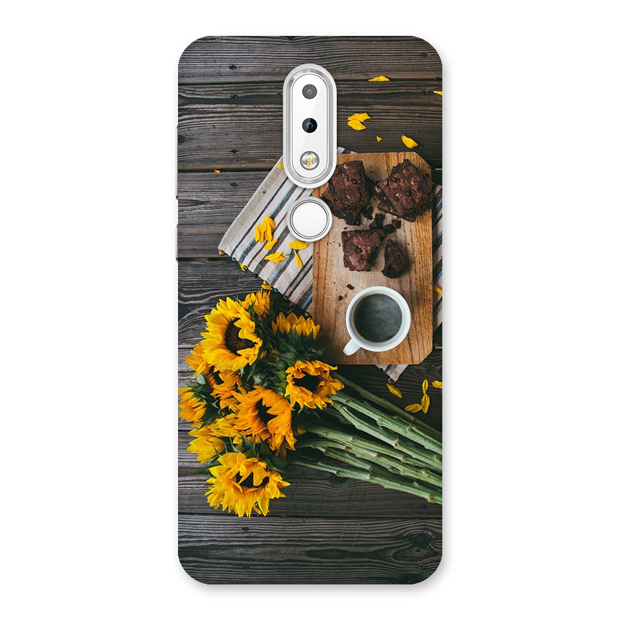 Coffee and Flowers Back Case for Nokia 6.1 Plus