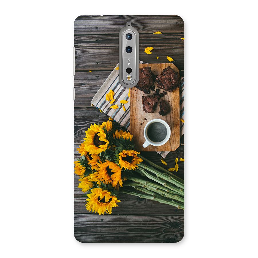 Coffee and Flowers Back Case for Nokia 8