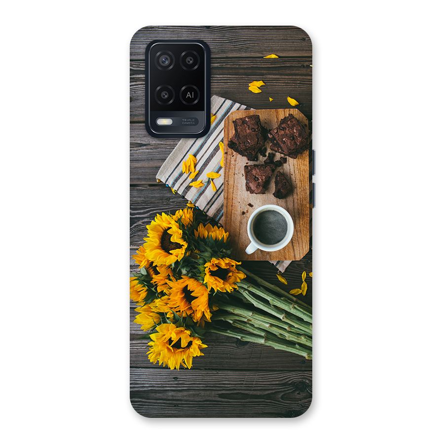 Coffee and Flowers Back Case for Oppo A54