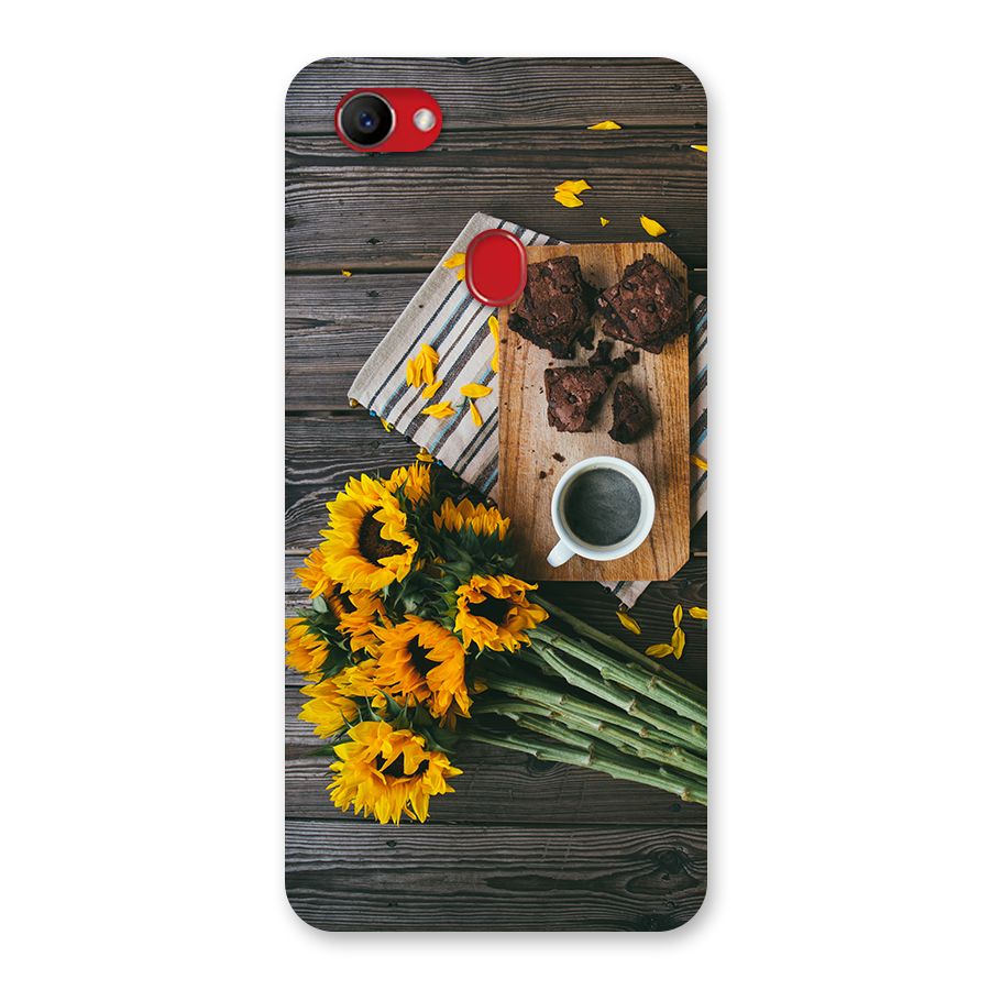 Coffee and Flowers Back Case for Oppo F7