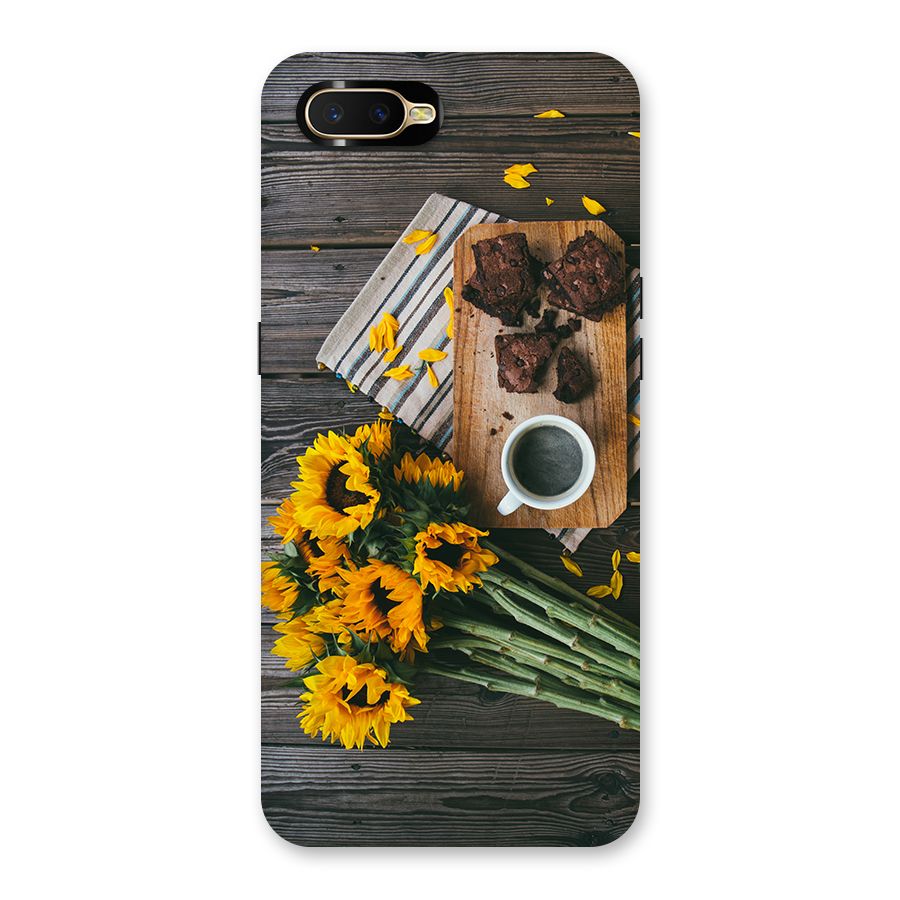 Coffee and Flowers Back Case for Oppo K1