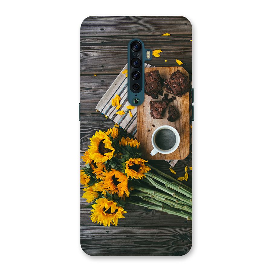 Coffee and Flowers Back Case for Oppo Reno2