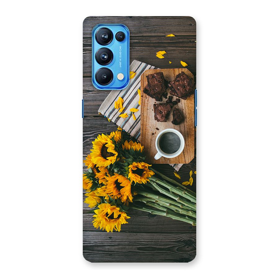Coffee and Flowers Back Case for Oppo Reno5 Pro 5G