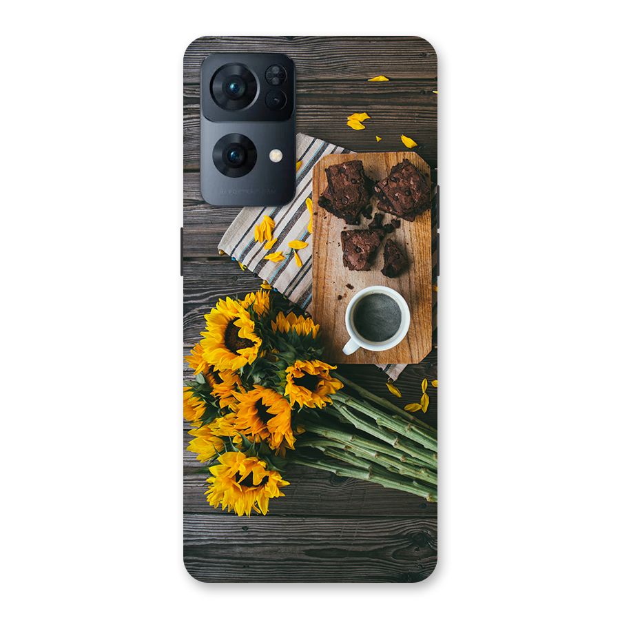 Coffee and Flowers Back Case for Oppo Reno7 Pro 5G