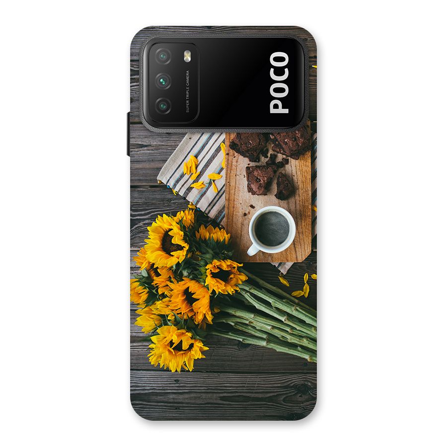 Coffee and Flowers Back Case for Poco M3